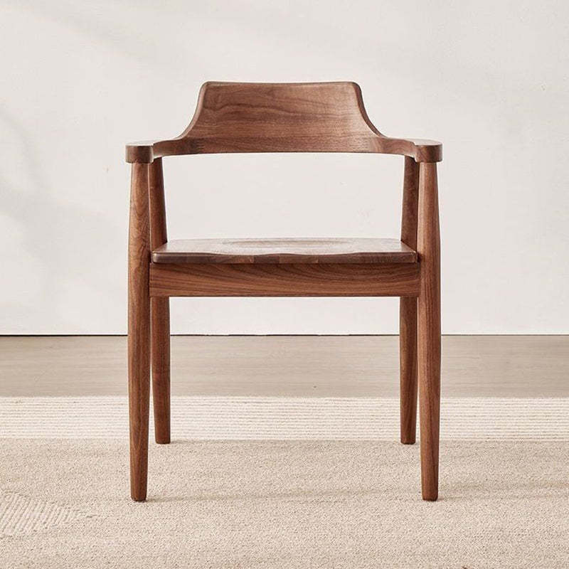 Nordic Ash Wood Curved Dining Chair