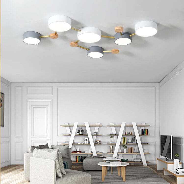 Scandinavian Minimalist Flush Mount Light