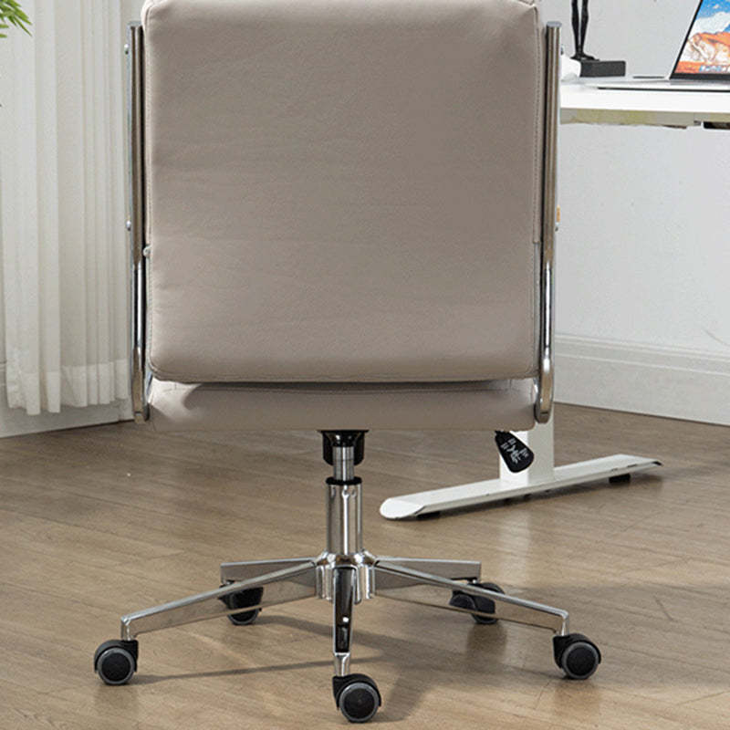Minimalist PU Leather Steel Desk Chair