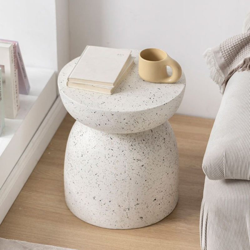 Nordic Cylinder Magnesium Oxide End Table