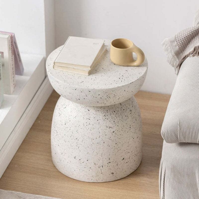 Nordic Cylinder Magnesium Oxide End Table