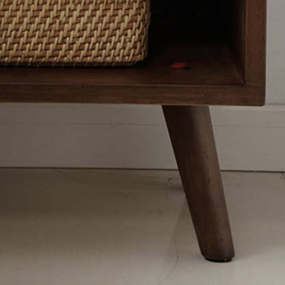 Scandinavian Solid Wood 1-Drawer Nightstand