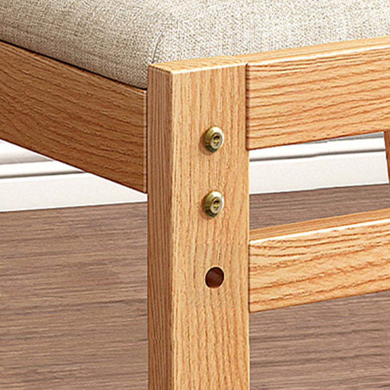Minimalist Upholstered Fabric Wood Dining Chair