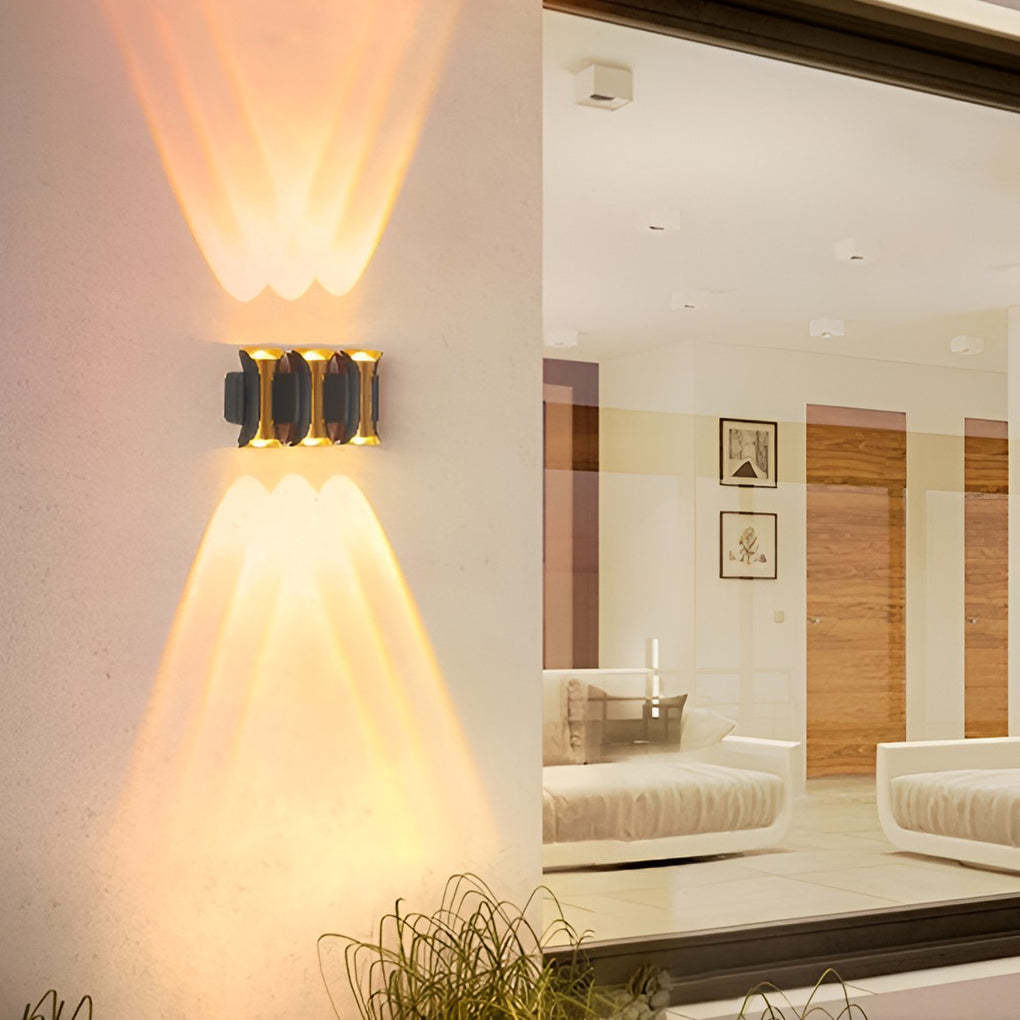 Waterproof Up and Down Lights LED Modern Outdoor Wall Sconce Lighting-Lighom