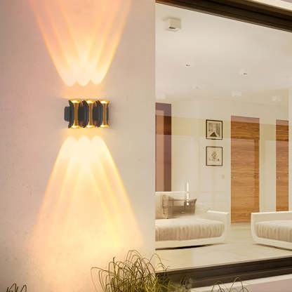 Waterproof Up and Down Lights LED Modern Outdoor Wall Sconce Lighting-Lighom