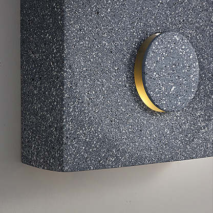 Frosted Cement Eclipse LED Wall Light-Lighom