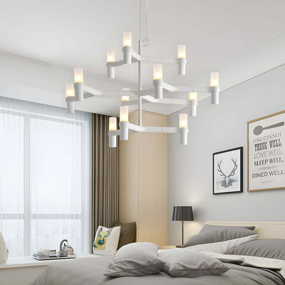 Metal Geometric LED Designer Nordic Chandelier