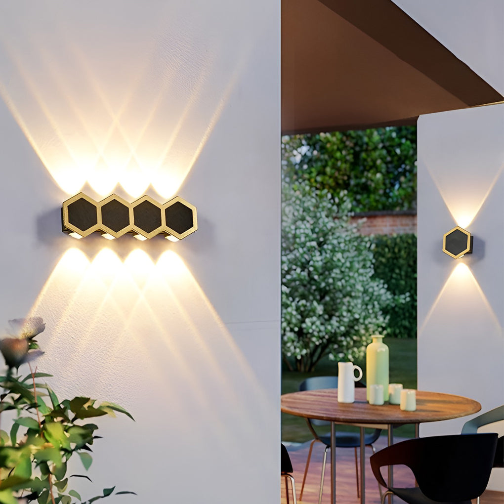 Beehive-shaped LED Up and Down Lights Waterproof Modern Wall Washer Light-Lighom