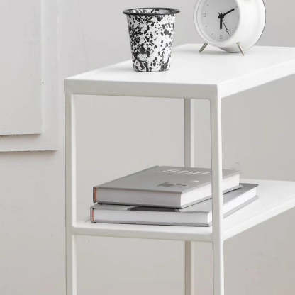 Modern Rectangular Iron 4-Leg Side Table
