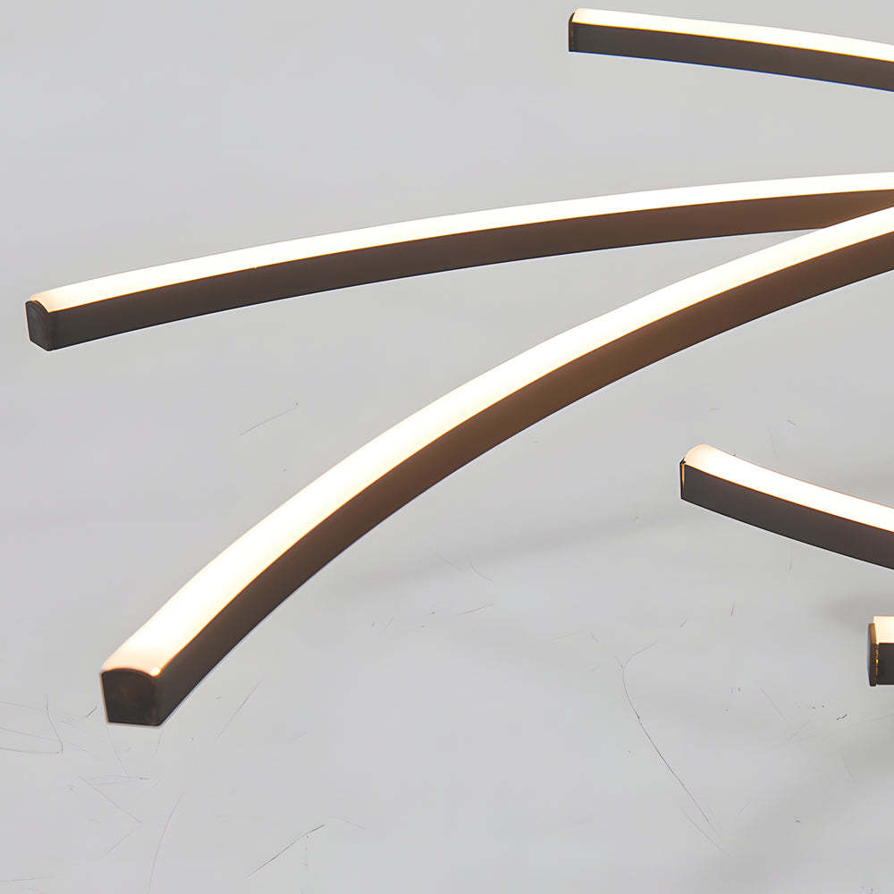 LED Dimmable Lines Modern Ceiling Light with Remote