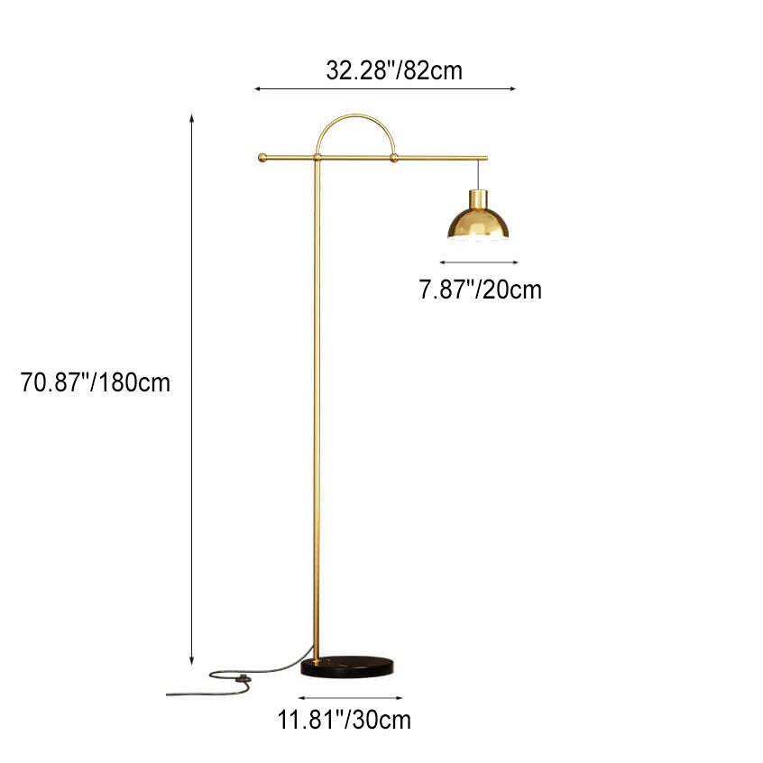 Post-Modern Fishing Rod Dome Floor Lamp