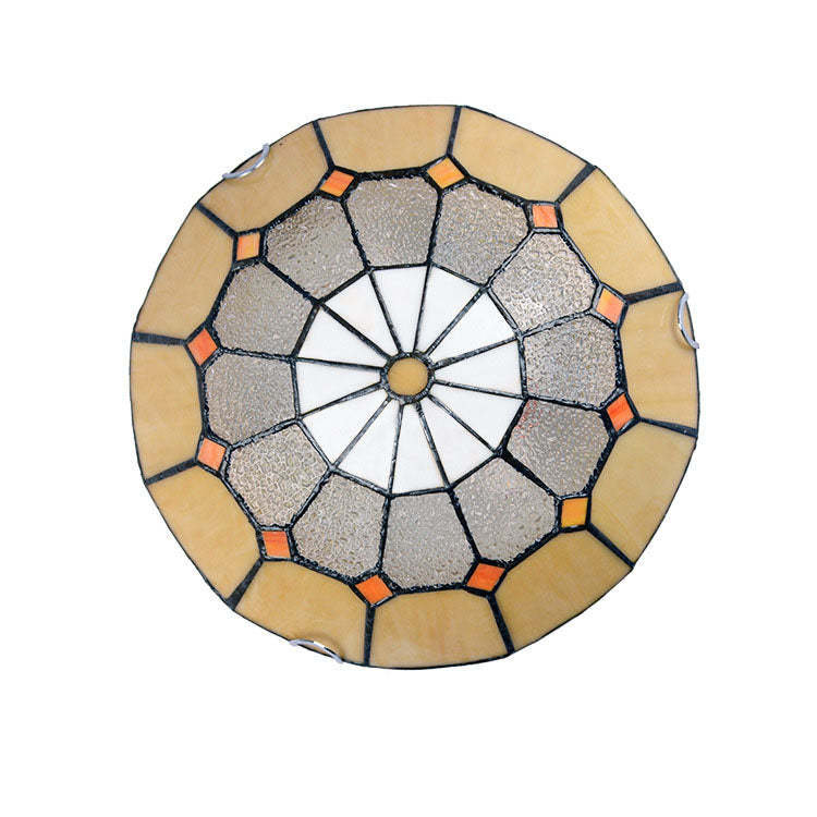 Traditional Tiffany Mediterranean Stained Dome