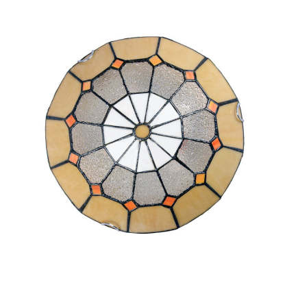 Traditional Tiffany Mediterranean Stained Dome