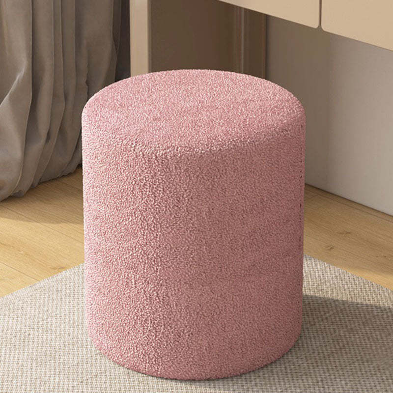 Luxury vanity lambswool gray vanity stools, Lighom — Standard / Pink