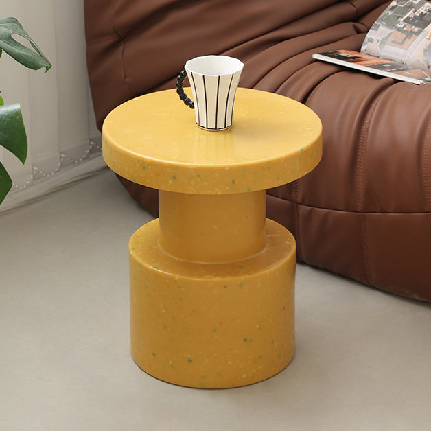 Scandinavian Round End Table