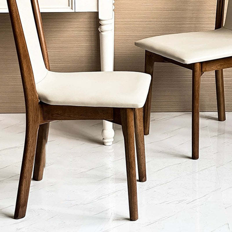 Chinese Solid Wood Leather Dining Chair