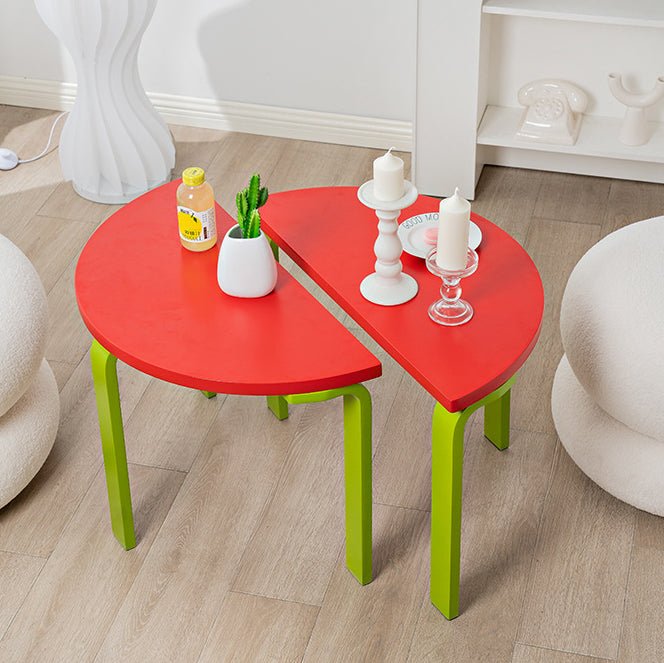Creative half solid coffee tables in wood