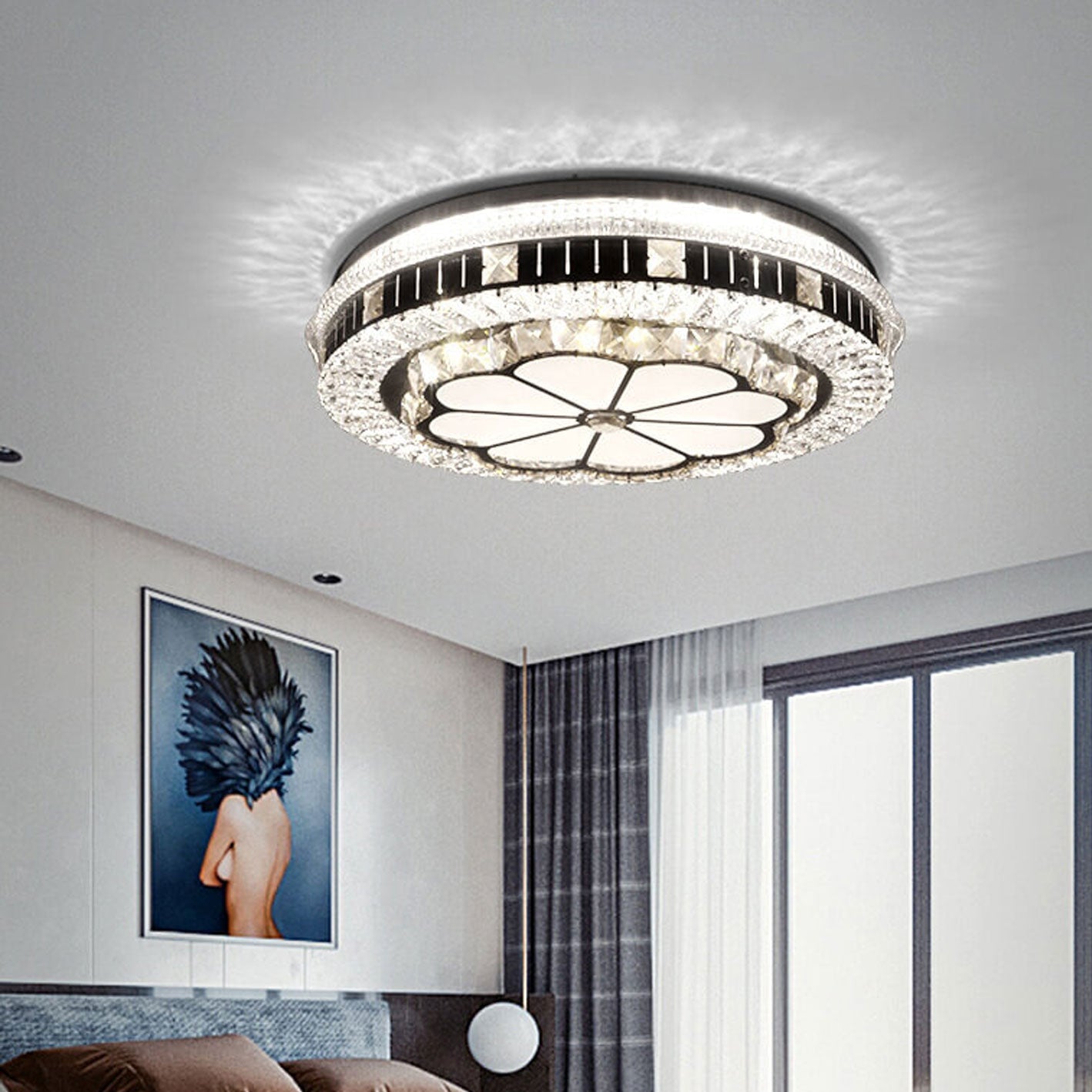Nordic Round Multi-Style LED Flush Mount Light