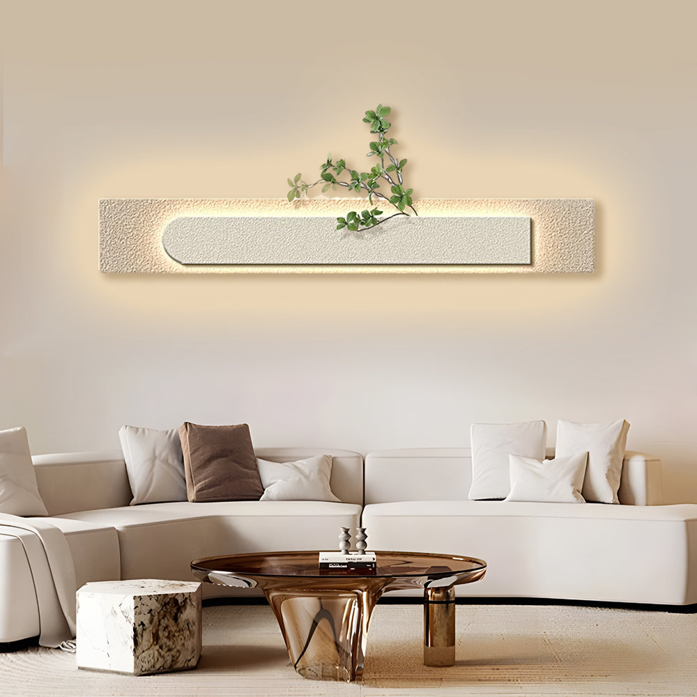 Rectangular Three-Dimensional Sandstone USB Remote LED Wall Lamp Painting-Lighom