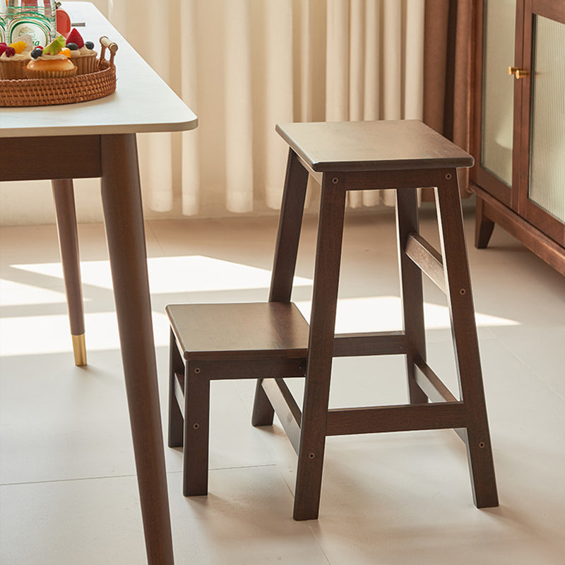 Minimalist Wooden Backless Bar Stool
