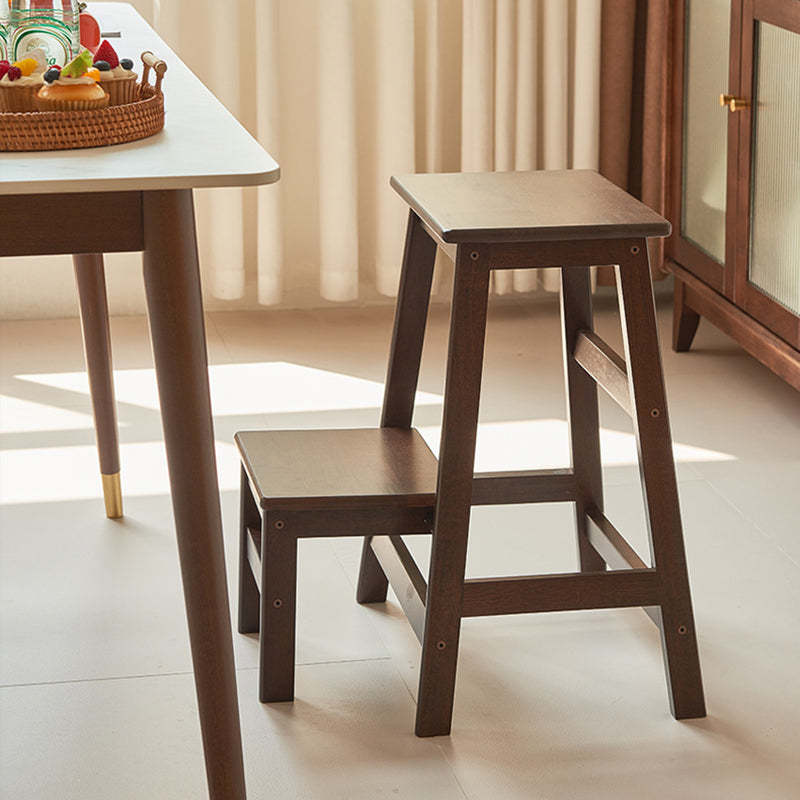 Minimalist Wooden Backless Bar Stool