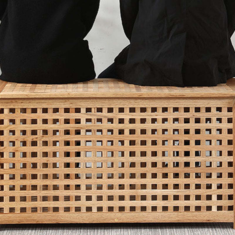 Japanese Square Wood Metal Coffee Table