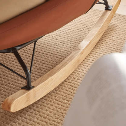 Nordic Tufted Velvet Rocking Chair