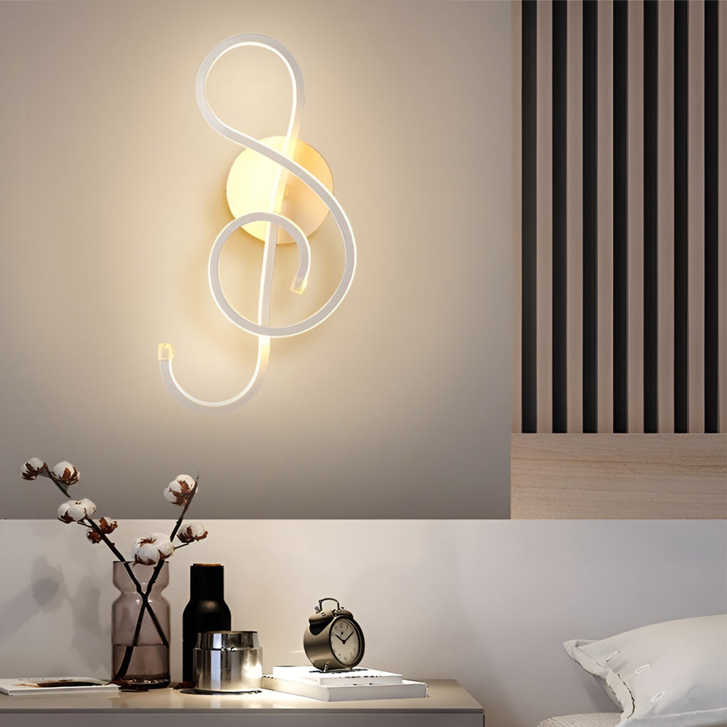 Musical Note LED Modern Wall Sconce