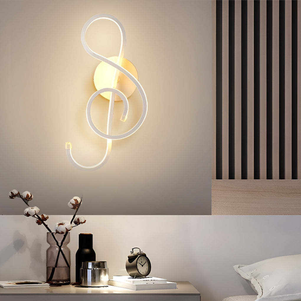 Musical Note LED Modern Wall Sconce