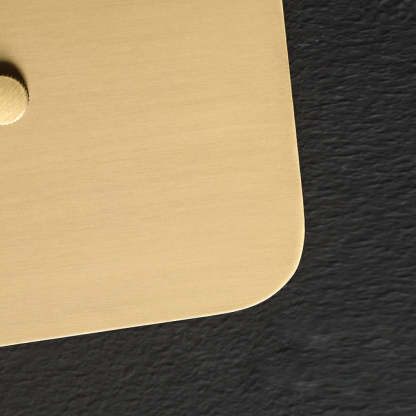 Creative Rounded Square Glass Copper LED Modern Wall Sconce Lighting-Lighom
