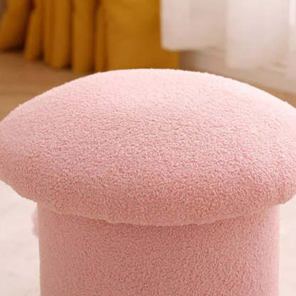 Mushroom Velvet Pouf Footstool