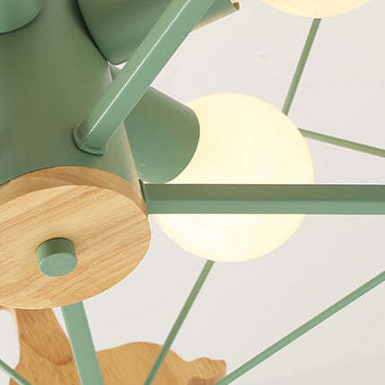 Scandinavian Childlike Giraffe Ceiling Light — Pentagram / Pink / 110V-120V For US/CA