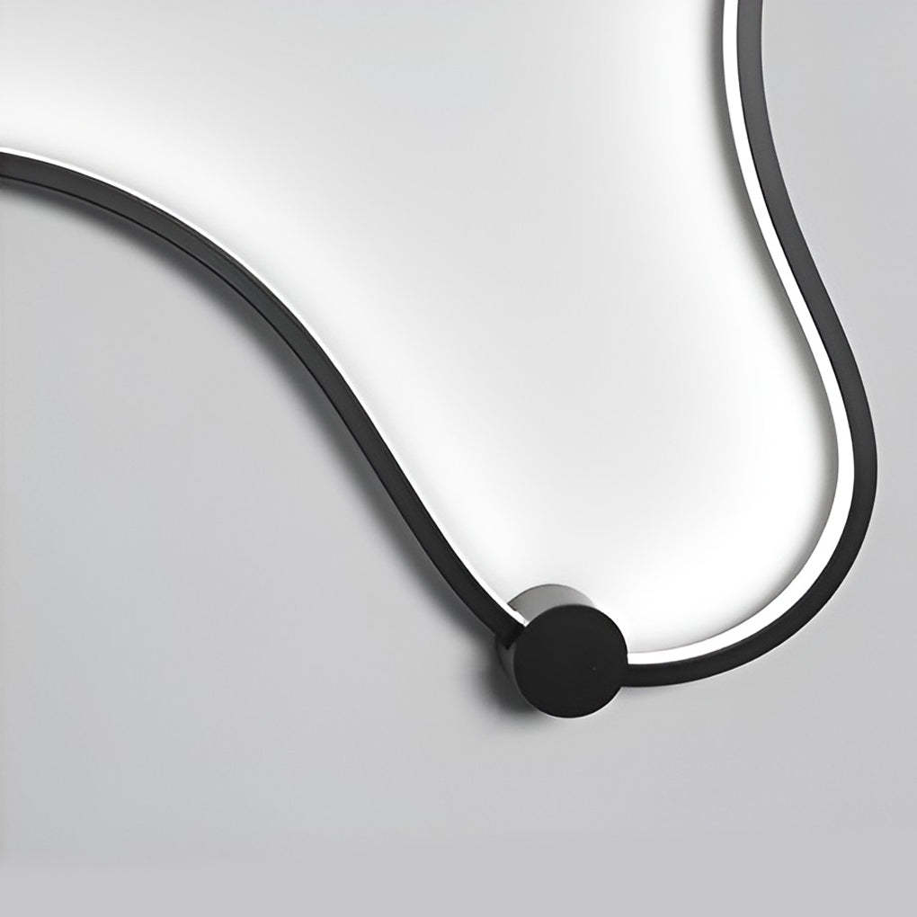 Creative Long Curved Linear LED Modern Wall Sconce Lighting Wall Light Wall Lamp-Lighom