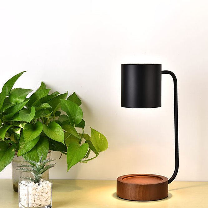 Japanese Wood Timing Dimming Melting Wax Table Lamp