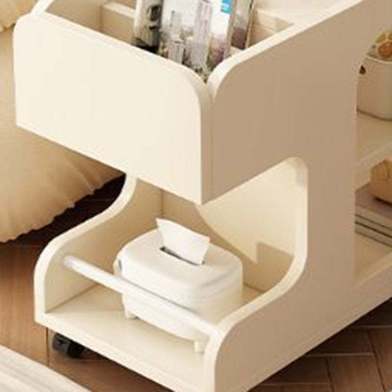 Contemporary Square Side Table 1-Cabinet