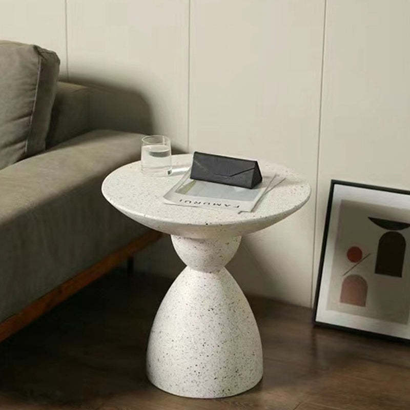 Nordic Hourglass Magnesium Oxide End Table