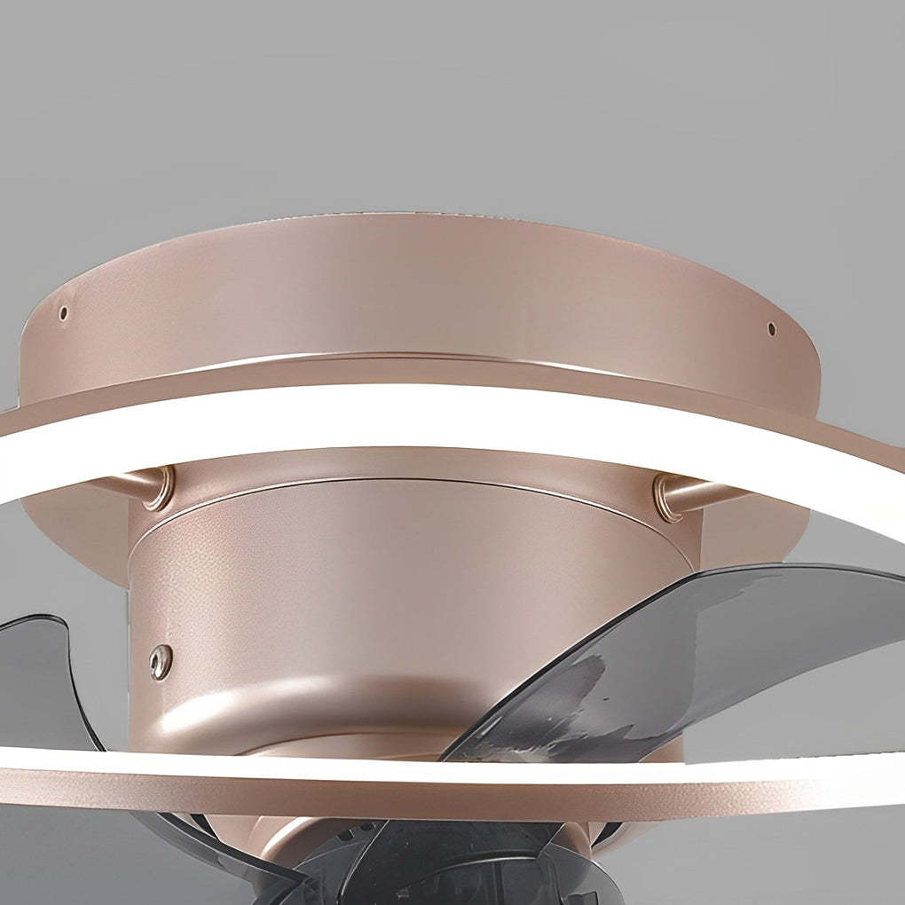Intelligent Stepless Dimming LED Ceiling Fan with Remote