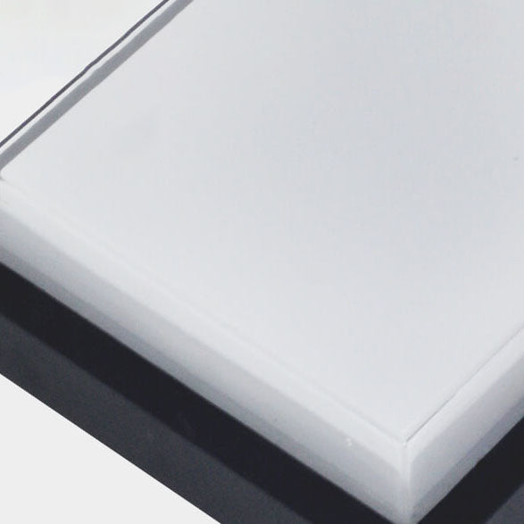 Modern Outdoor Aluminum Induction Flush Light — Non Body Sensor - Warm Light / 110V-120V For US/CA
