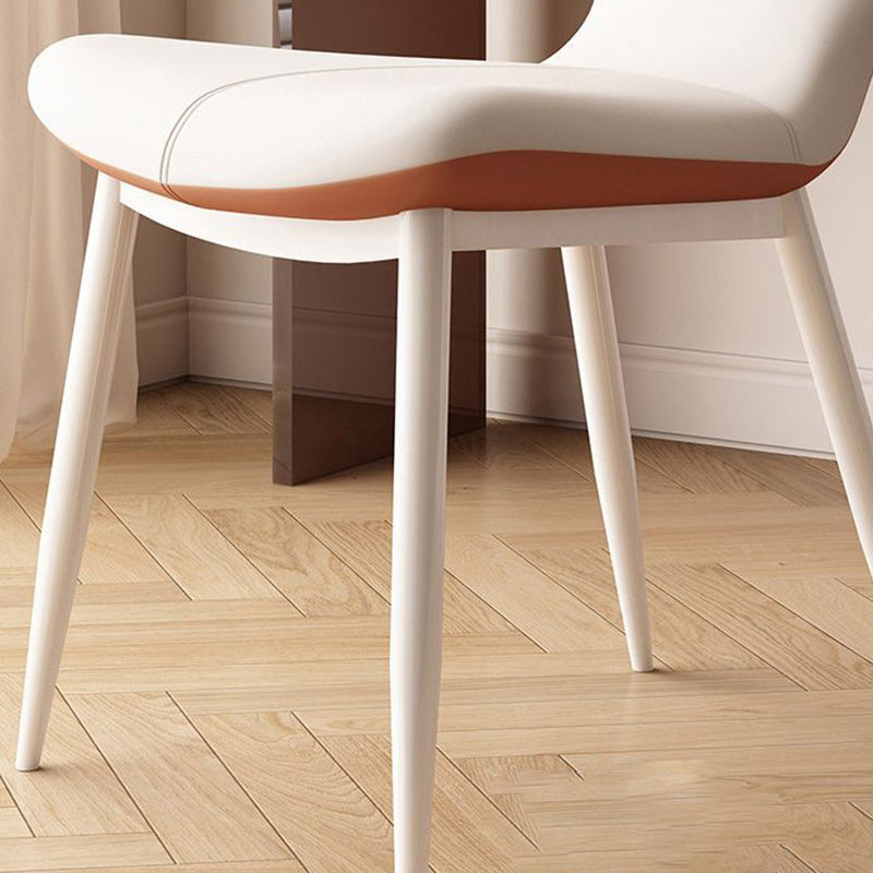 Petal Leather Upholstered Vanity Stool