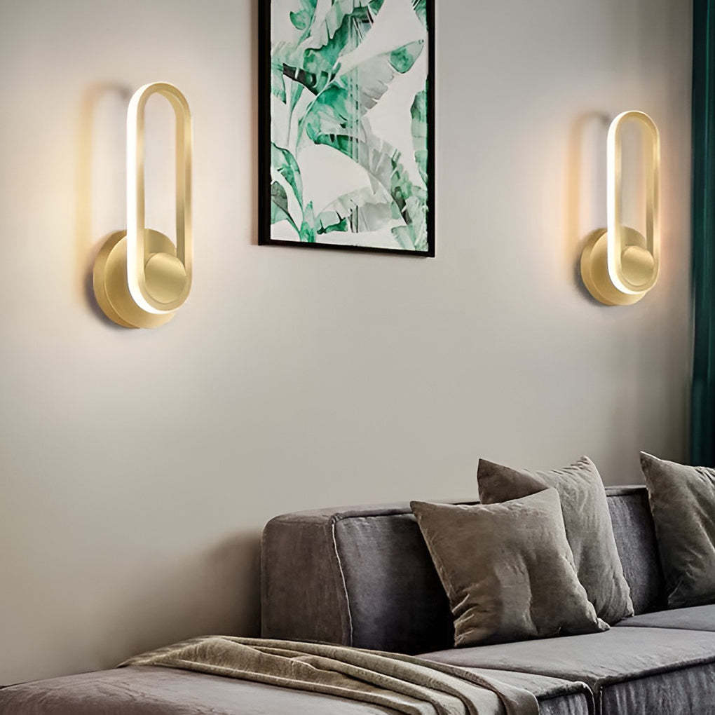 330° Rotatable Rounded Rectangular LED Nordic Wall Lamp Wall Sconce Lighting-Lighom