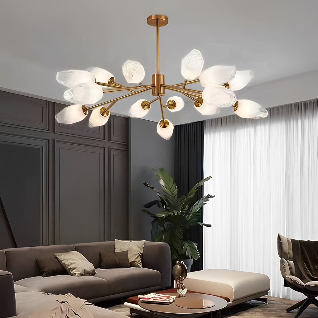 Glass Molecular LED Minimalist Dining Chandelier