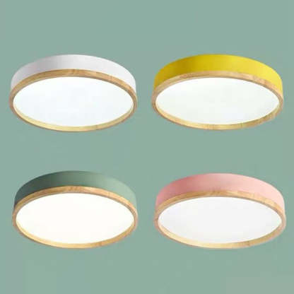 Macaron Round Acrylic LED Flush Mount Light