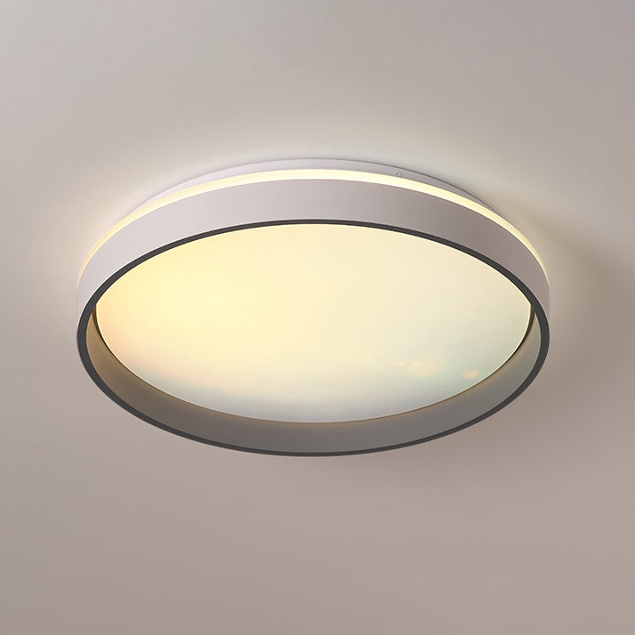 Minimalist Blue Sky Round LED Flush Mount Light