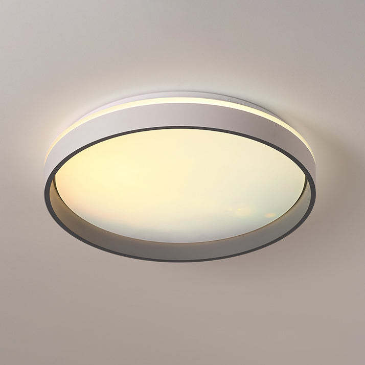 Minimalist Blue Sky Round LED Flush Mount Light