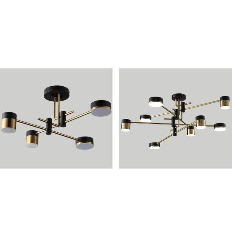 Minimalist Black Gold Balanced Ceiling Light