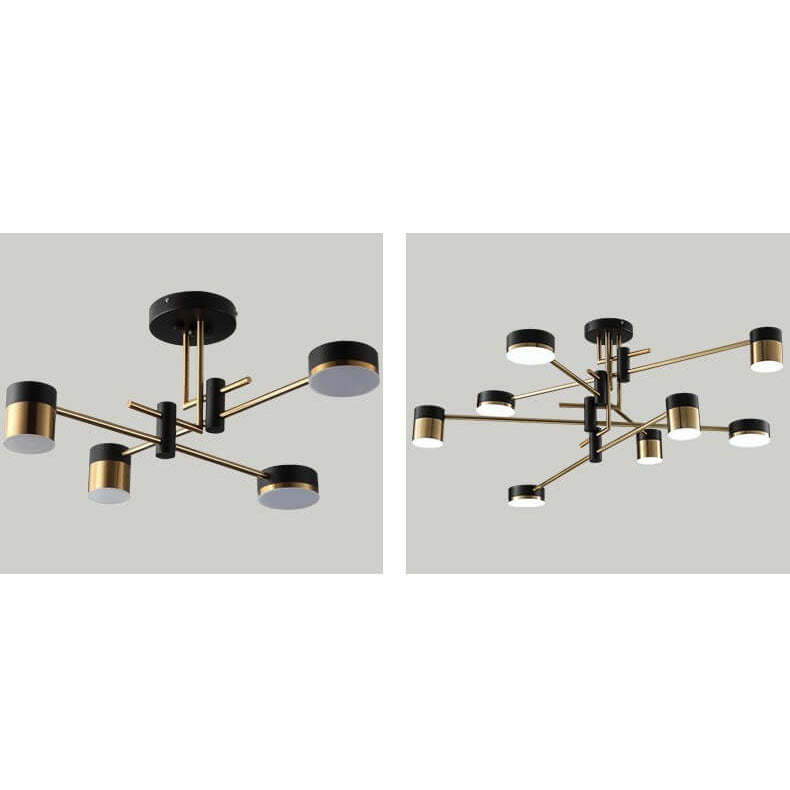 Minimalist Black Gold Balanced Ceiling Light