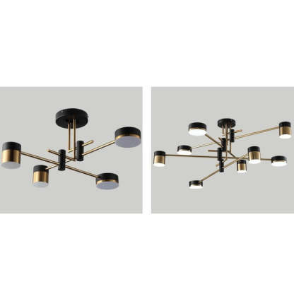 Minimalist Black Gold Balanced Ceiling Light