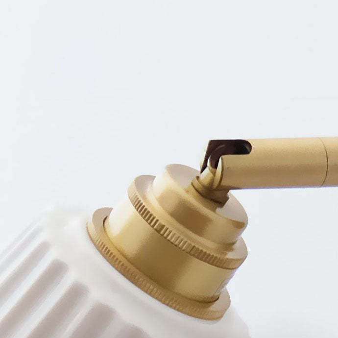 Modern Minimal Brass Ceramic Wall Sconce