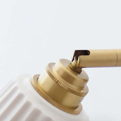 Modern Minimal Brass Ceramic Wall Sconce