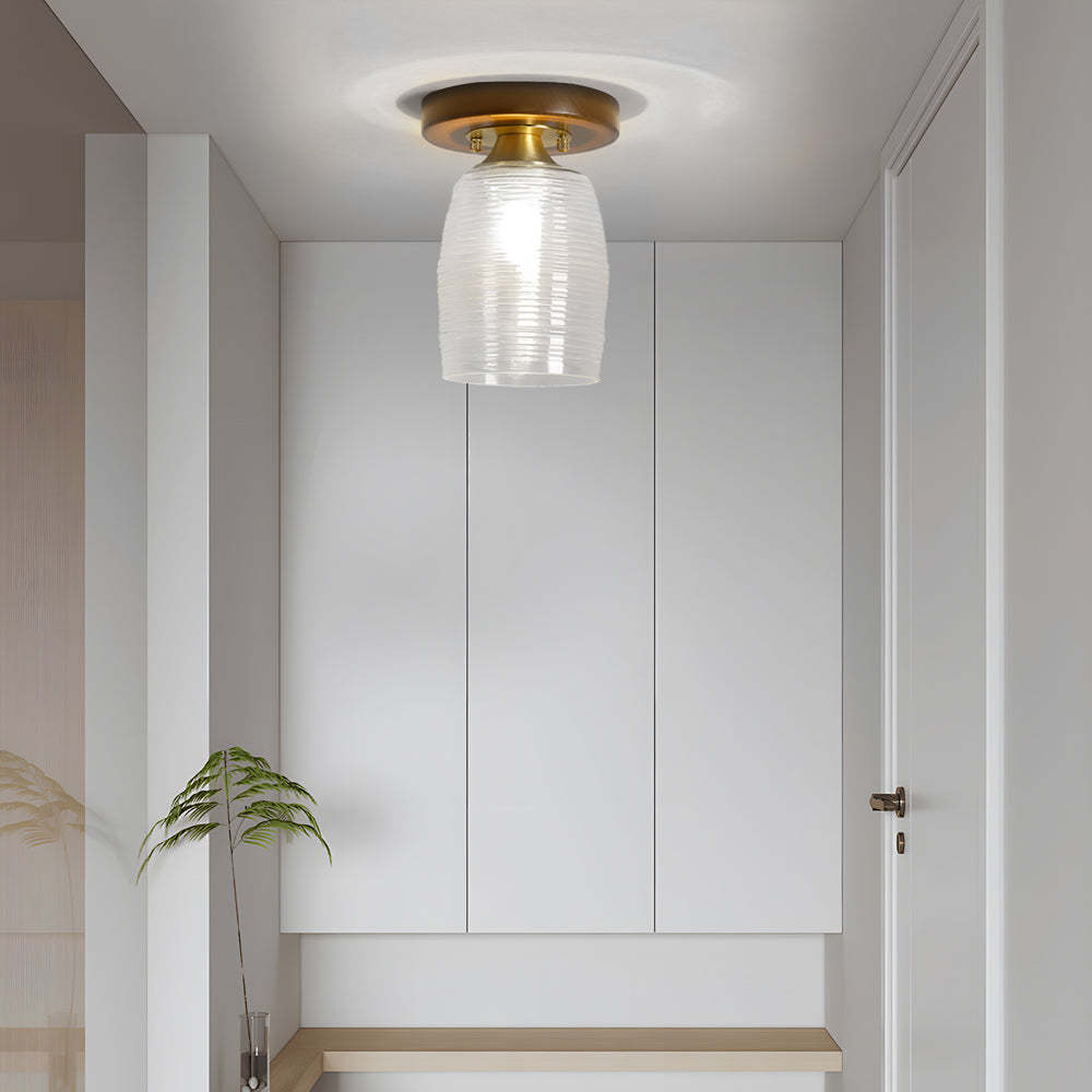 Square Iron Frame American Country Ceiling Light - 01B